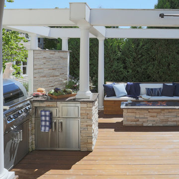 Elmhurst Multi-Level Deck with Outdoor Kitchen