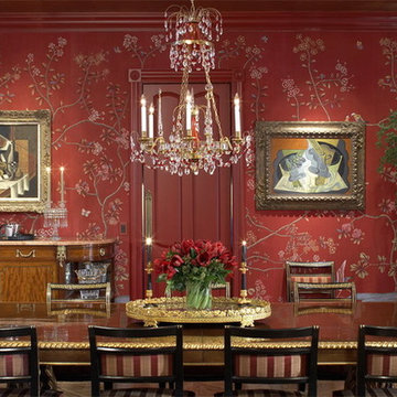 Hand painted wallpaper showroom