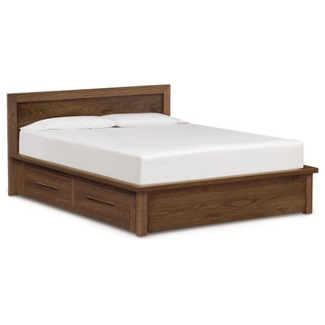 Copeland Moduluxe Storage Bed With Panel Headboard, King, Cognac Cherry