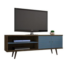 50 Most Por Unfinished Entertainment Centers And Tv Stands For Liberty 62 99 Mid Century Modern Tv Stand With 3 Shelves And 2 Doors