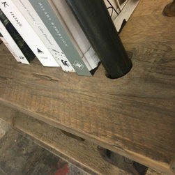 Annabel Reclaimed Scaffolding Boards & Steel Pipe Shelving / Bookcase - Display & Wall Shelves