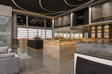 Luxury Jewelry Showroom Interior Design | Contemporary Retail Space with Premium