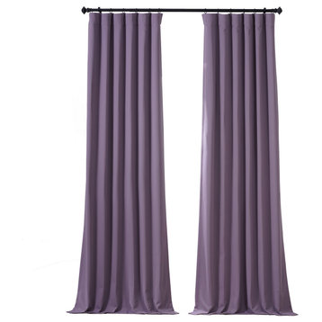 Boho Purple Performance Woven Blackout Curtain Pair, 50W x 120L