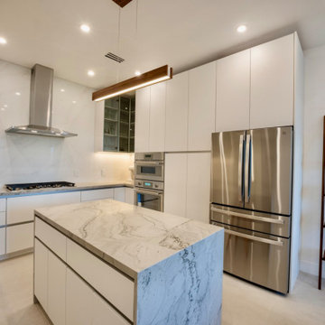 Finished Kitchen With Stainless Appliances