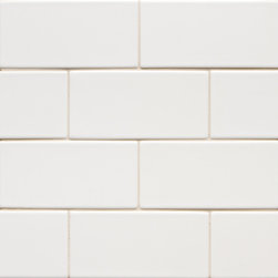 6th Avenue 3" x 6" in White Gloss - Tile