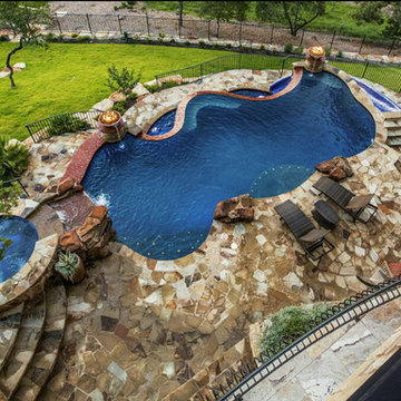 Texas Glass Tile Pool