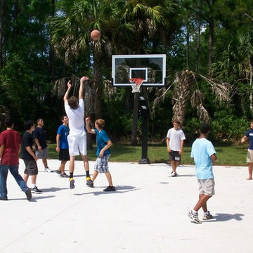 Richard J's Pro Dunk Diamond Basketball System on a 50x40 in Palm Coast, FL