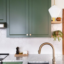 Green cabinets