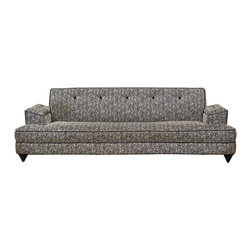 1950's Style Black and White Sofa - Sofas