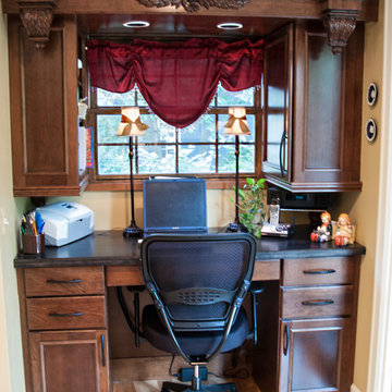Kitchen remodel with computer desk