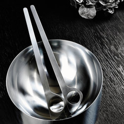 Stelton - Stelton Cylinda-Line Salad Servers - Serving Dishes And Platters