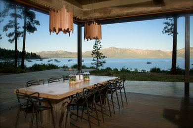 Dining room - rustic dining room idea in Other
