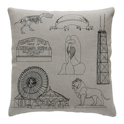 k studio - Chicago Pillow - Decorative Pillows
