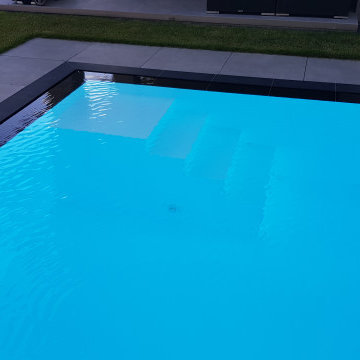 NIVEKO Polystone Überlaufbecken Modell Advance in weiß 10,00 x 3,60 x 1,50 m Nat