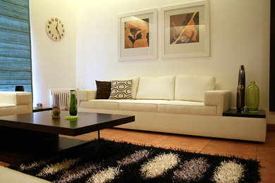 Inspiration for a modern living room remodel in Calgary