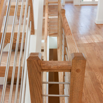 Project #48 | Contemporary Staircase with Warm Tones
