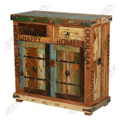 ANTIQUE CABINET IN RECLAIMED WOOD - Furniture