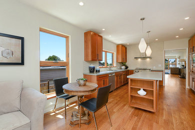 Example of a trendy kitchen design in San Francisco