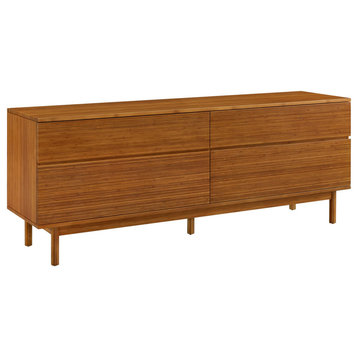 Ventura 4 Drawer Dresser, Amber