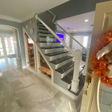 Residential Glass Stair Case