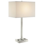 Lite Source - Quinn Table Lamp, Brushed Nickel - Stylish and bold. Make an illuminating statement with this fixture. An ideal lighting fixture for your home.andnbsp
