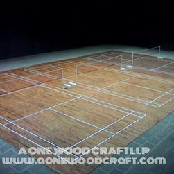 Teak Baminton Court - Deck Tiles And Planks