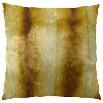 Plutus Sheared Faux Chinchilla Handmade Throw Pillow, 16 X 16, Single Sided