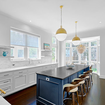 Blue and White Kitchen