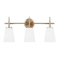 Sea Gull Lighting 3-Light Wall/Bath, Satin Bronze