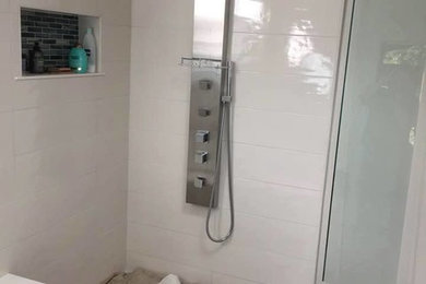 before and after pictures of shower installation