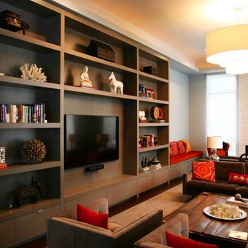 Custom Contemporary Bookshelves