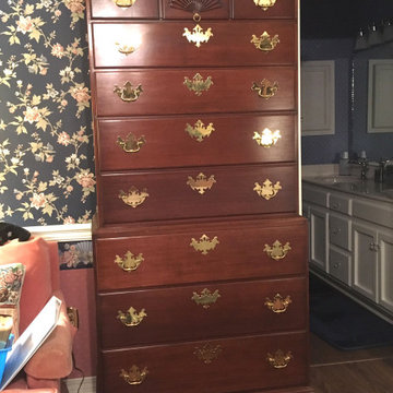 Chippendale Mahogany Chest on Chest