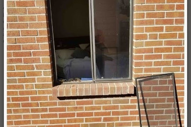 Turning a window into a door.