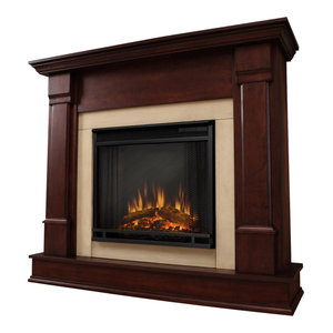 Real Flame Adelaide Indoor Electric Fireplace In Dry Brush White