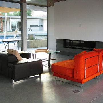 Living Room of Rancho Mirage Sustainable House