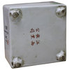 Chinese Oriental Scenery Print Graphic Ceramic Holder Container cs2207