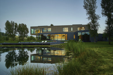 Inspiration for a contemporary exterior home remodel in Other