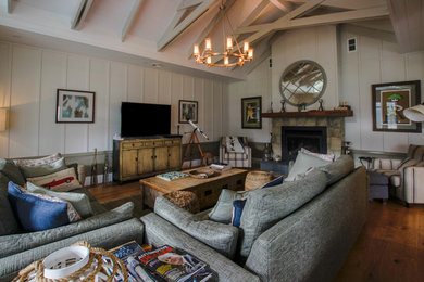 Mid-sized transitional living room in Melbourne.