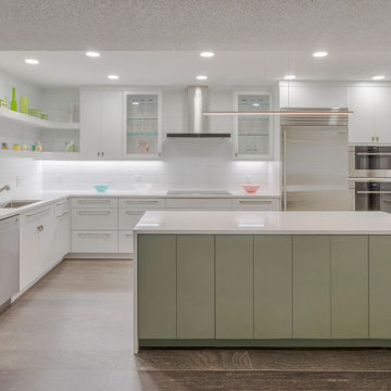 Marble Kitchen Renovation Defined by Timeless Craftsmanship and Clean Geometry