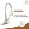 Single-Handle Pull Down Sprayer Kitchen Faucet with Touchless Sensor, Brushed Nickel