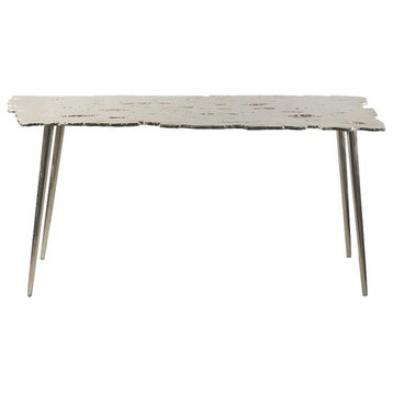 Inferno Console Table, Antique Nickel, Small