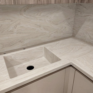 Grandex Marble: кухонная столешница, барная стойка, мойка, стеновые панели