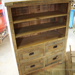 Reclaimed Wood Hutches - Bookcases