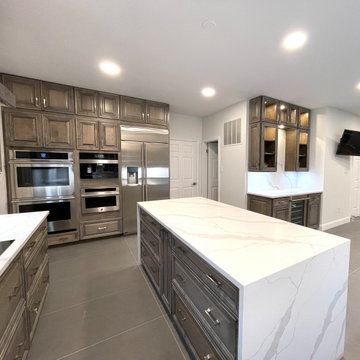 Modern Kitchen Remodel with New Layout and Quartz Countertops