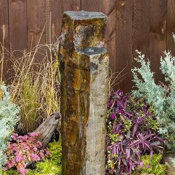 Large Twin Tower Basalt Fountain Kit