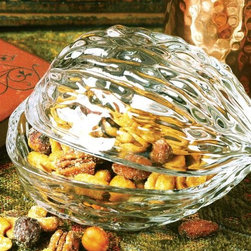 Crystal Walnut Nut Dish - Serveware