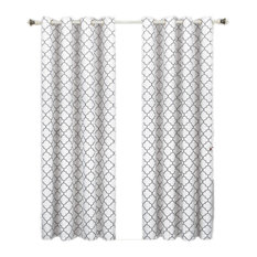 Meridian Room Darkening Grommet Panels, 2PC, White, 104"x84"
