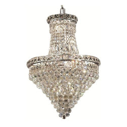 Elegant Lighting - Elegant Lighting 2527D18C/SA Chandelier Tranquil - Ceiling Lighting