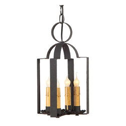 Handcrafted In USA - Double Saddle Tin Pendant - Pendant Lighting