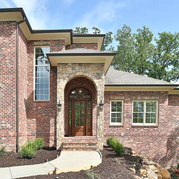 Transitional Brick Custom Home in Governors Club